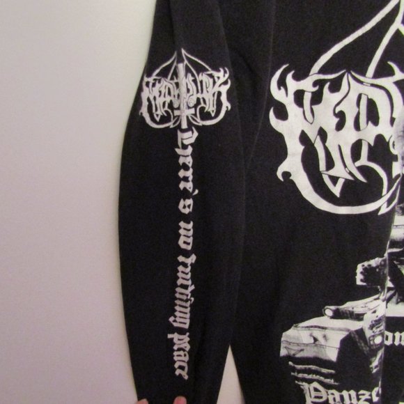 Marduk Black Metal Panzer Division Marduk Band Long Sleeve Shirt Size M - Picture 2 of 3